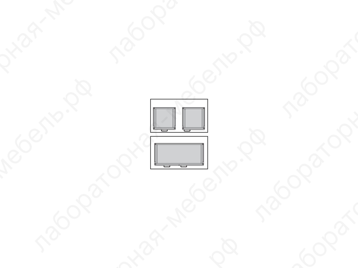 Столы на опорных тумбах - Столешница к пристенному столу ЛАБ-PRO РП 150.80 TR