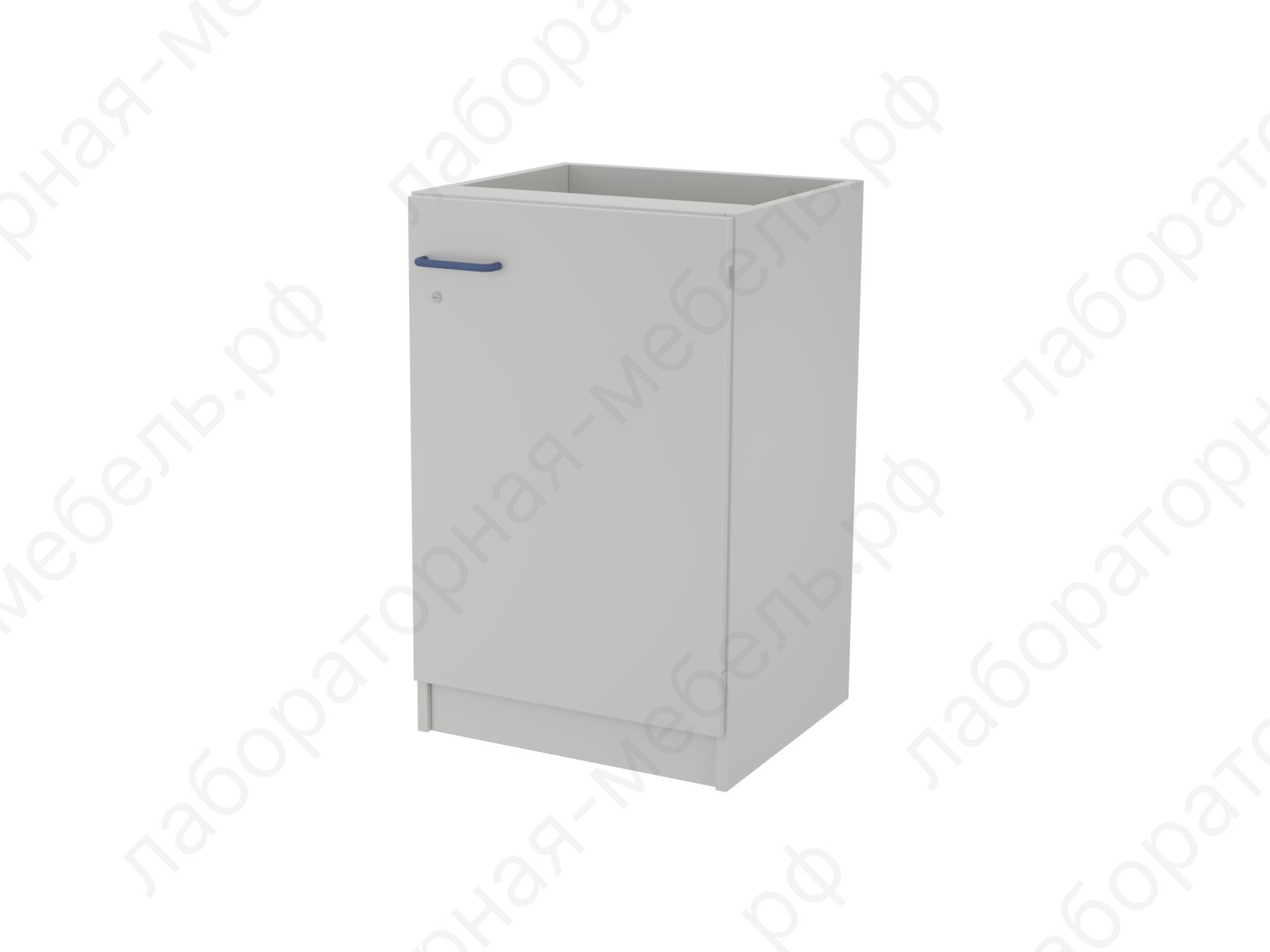 Столы на опорных тумбах - Металлическая одинарная опорная тумба с дверкой ЛАБ-PRO ТОМД 54.50.86