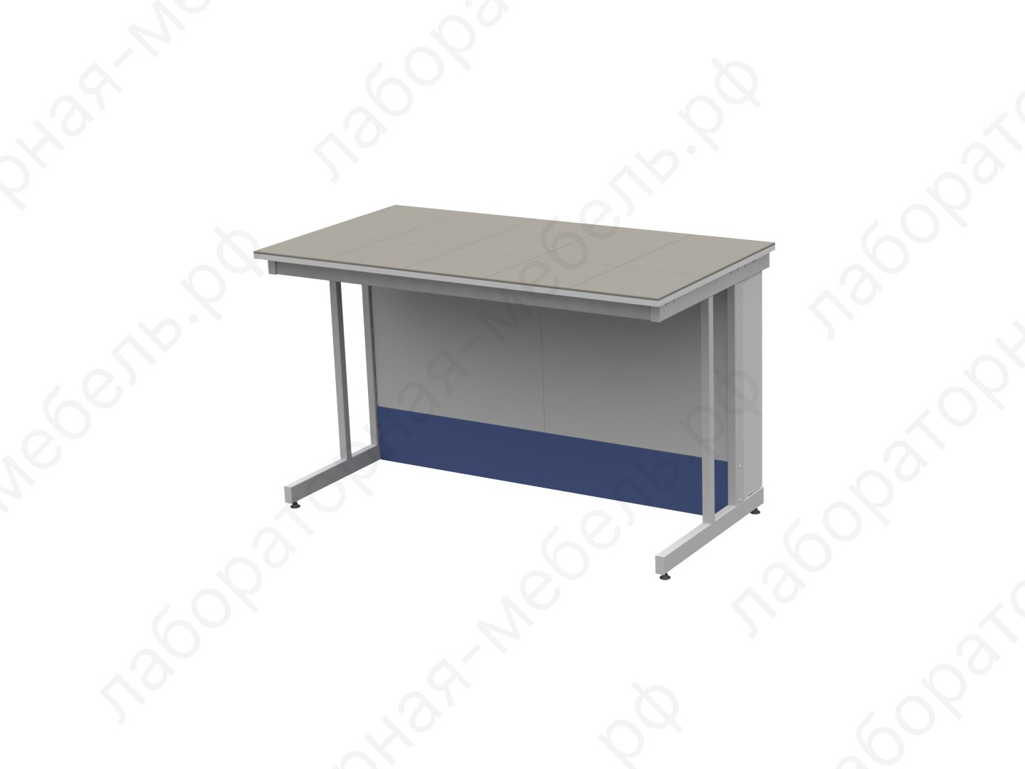 Стол лабораторный - Стол пристенный низкий ЛАБ-PRO СПЦн 180.80.75 KG