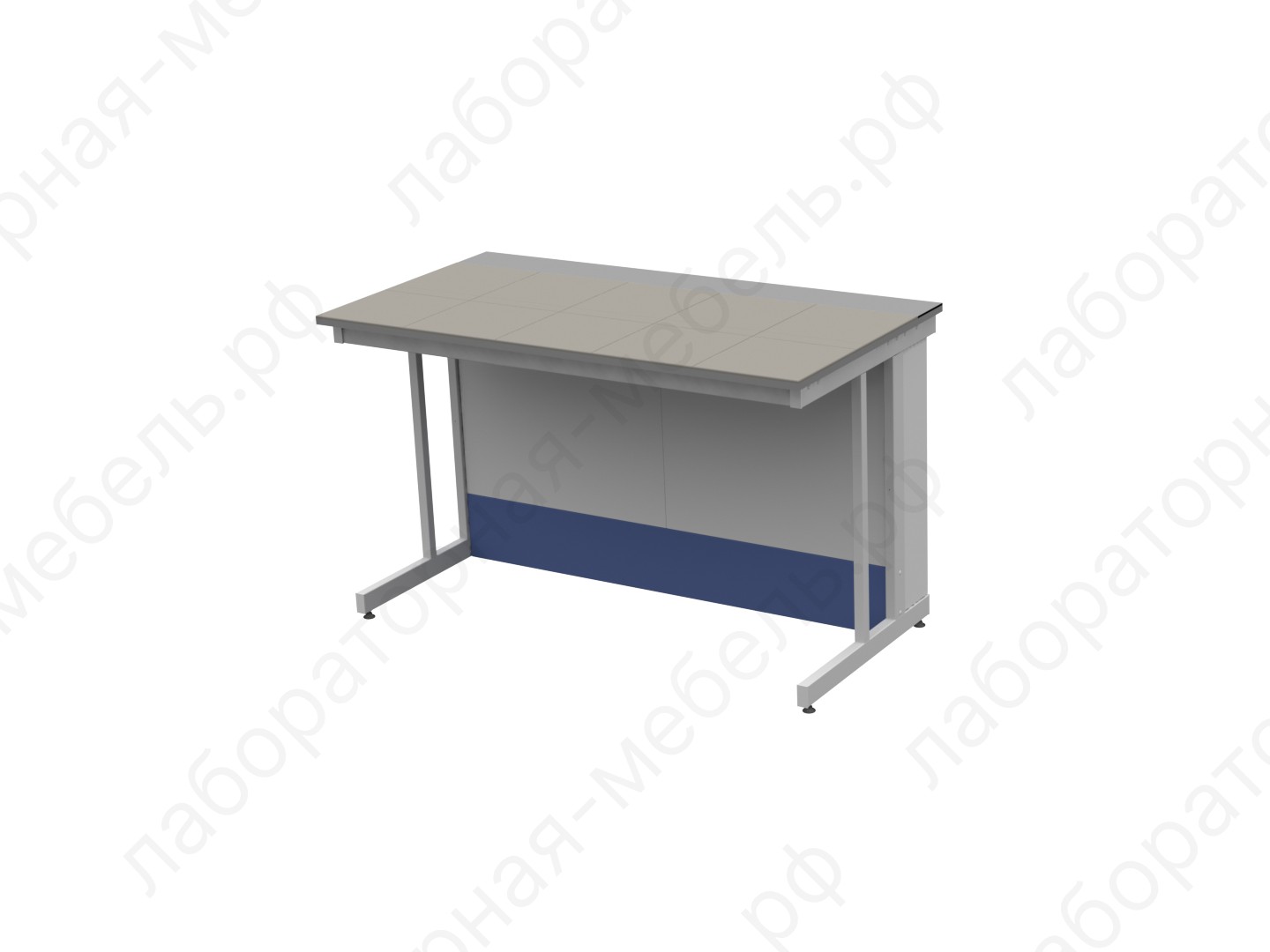 Стол лабораторный - Стол пристенный низкий ЛАБ-PRO СПКн 180.80.75 KG