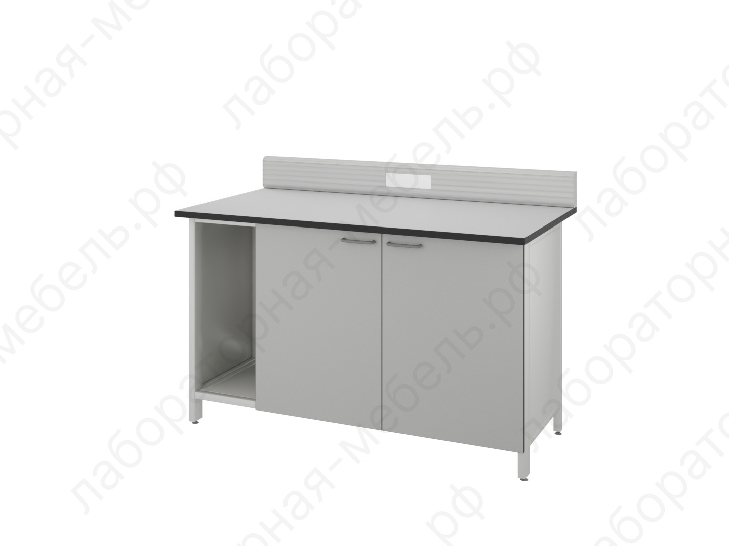 Стол лабораторный - Стол для хроматографа с одной двойной тумбой ЛАБ-PRO СХ-Т1 150.80.90/105 LA