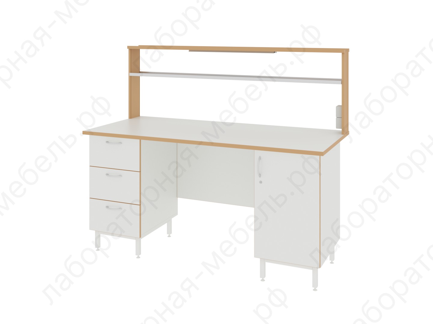 Стол лабораторный - Стол пристенный ЛАБ-1800 ПЛ