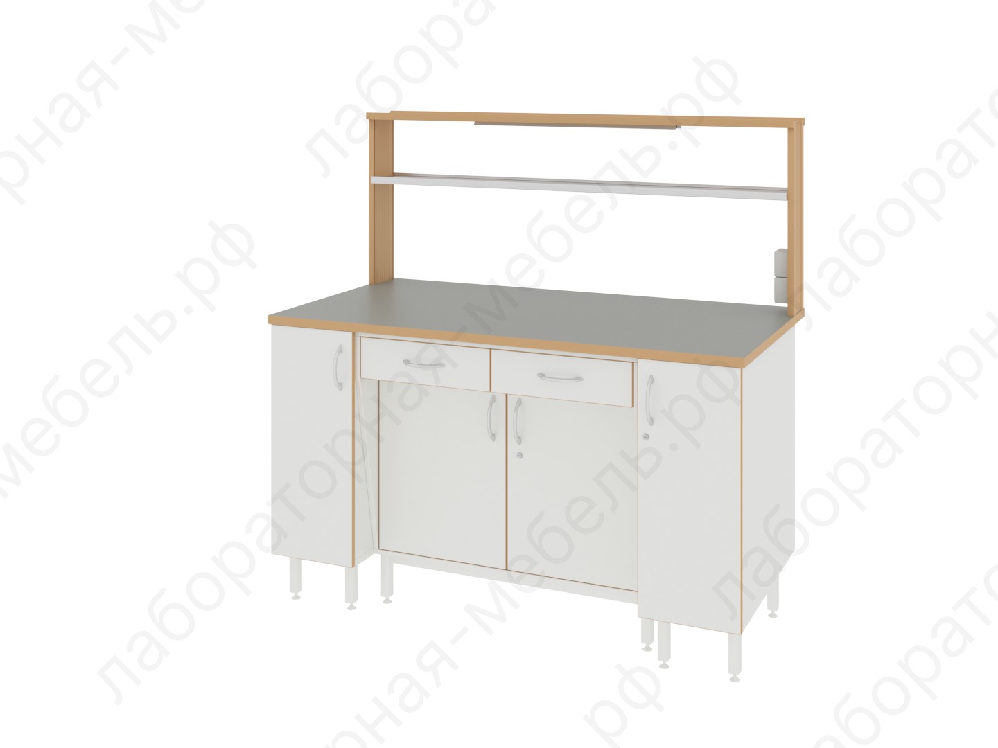 Стол лабораторный - Стол пристенный ЛАБ-1500 ПТТ